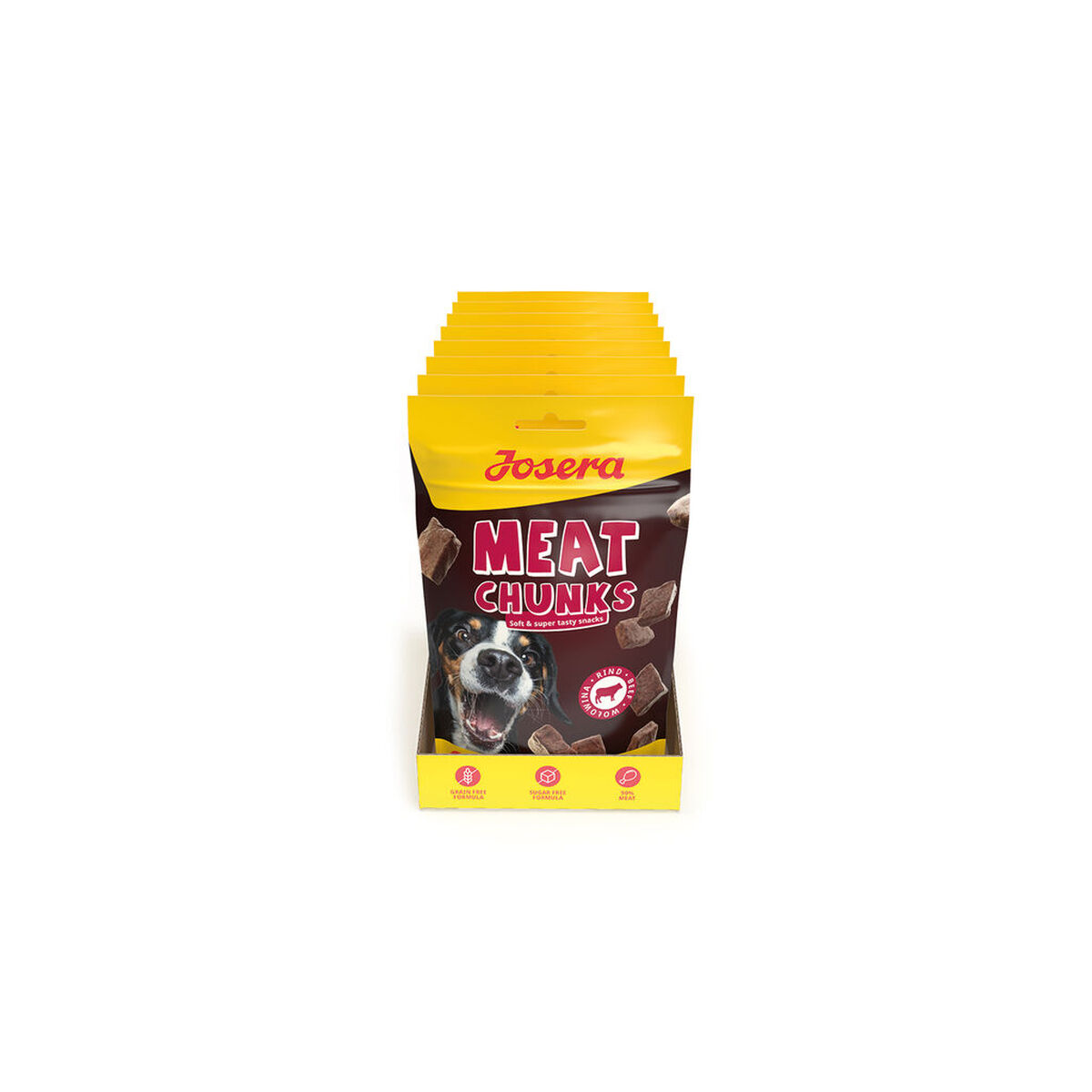 Hundesnack Josera Meat Chunks Kalv 70 g